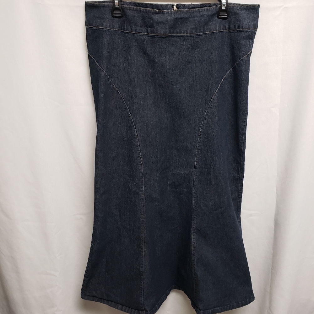 Women's Blue Denim Mermaid Jean Skirt 75T